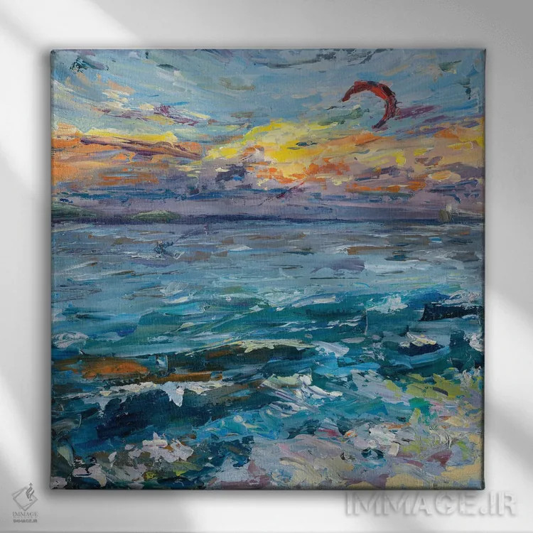 تابلو شانس را امتحان کردن اثر دانا سورکینا - نمای روبهرو روی دیوار