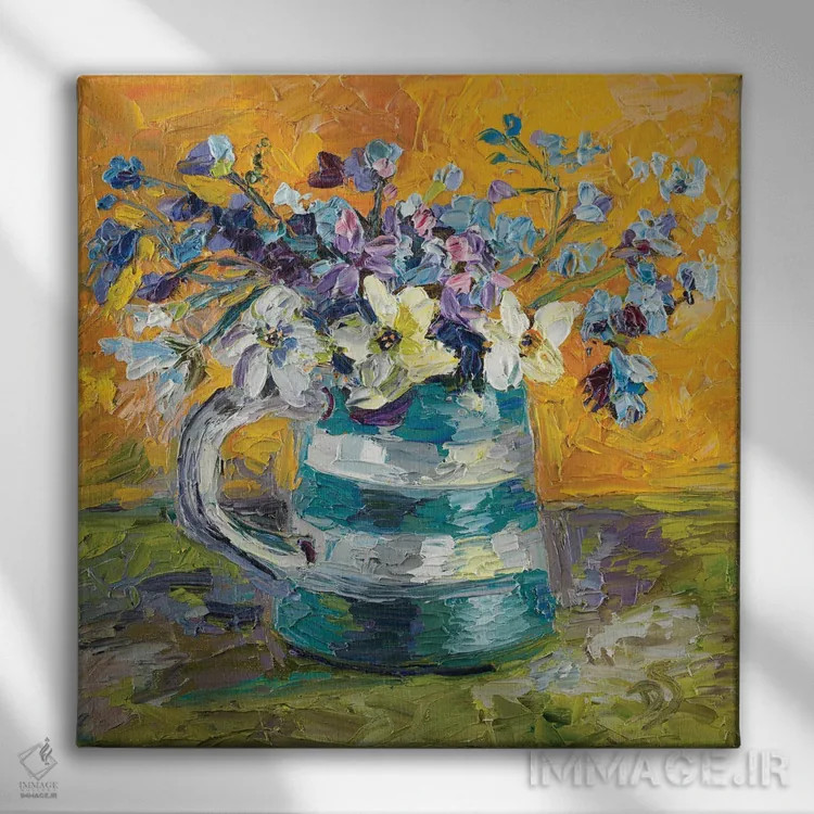 تابلو درخشش در چشمها اثر دانا سورکینا - نمای روبهرو روی دیوار