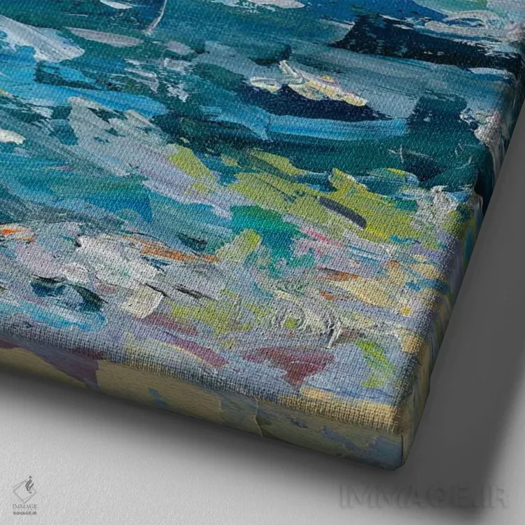 تابلو شانس را امتحان کردن اثر دانا سورکینا - نمای نزدیک بافت بوم