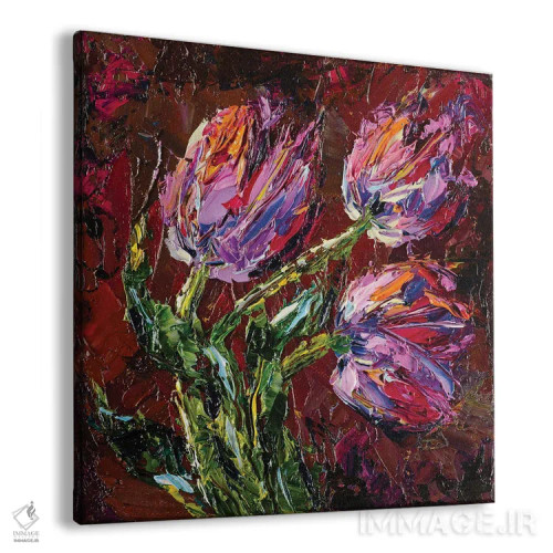 تابلو لالهها اثر دانا سورکینا - نمای پرسپکتیو محصول