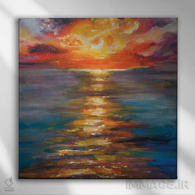 تابلو غروب اثر دانا سورکینا - نمای روبهرو روی دیوار