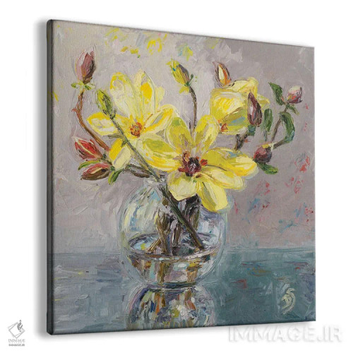 تابلو هارمونی زرد اثر دانا سورکینا - نمای پرسپکتیو محصول