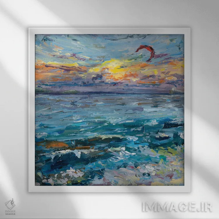 تابلو شانس را امتحان کردن اثر دانا سورکینا - نمای قابدار سفید