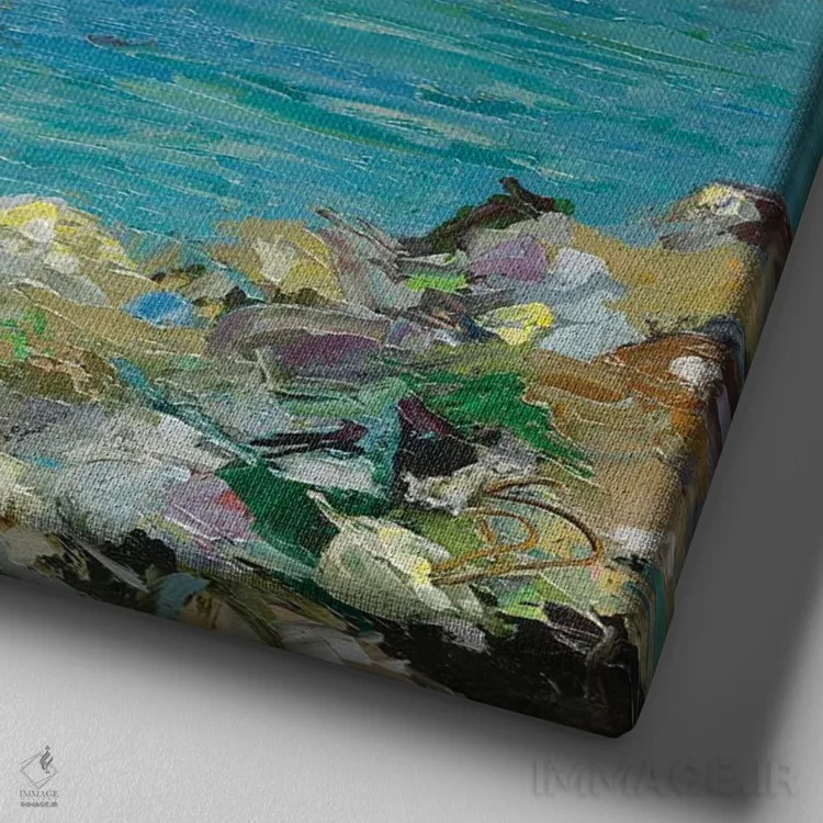 تابلو وقتی بدانی کجا میروی اثر دانا سورکینا - نمای نزدیک بافت بوم