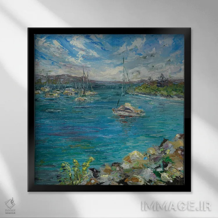 تابلو وقتی بدانی کجا میروی اثر دانا سورکینا - نمای قابدار مشکی