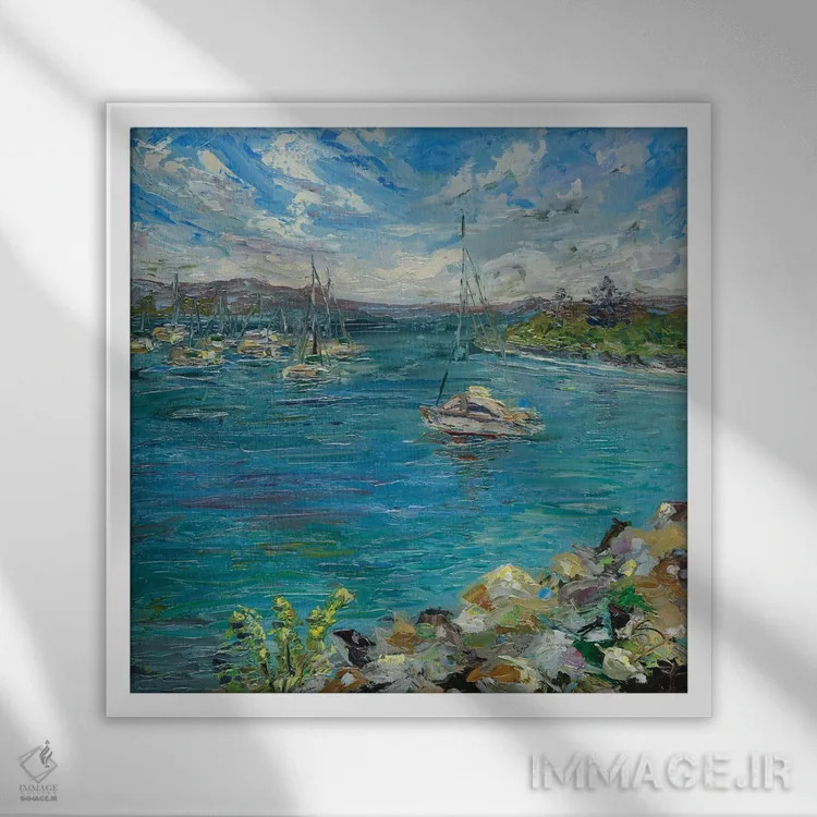 تابلو وقتی بدانی کجا میروی اثر دانا سورکینا - نمای قابدار سفید