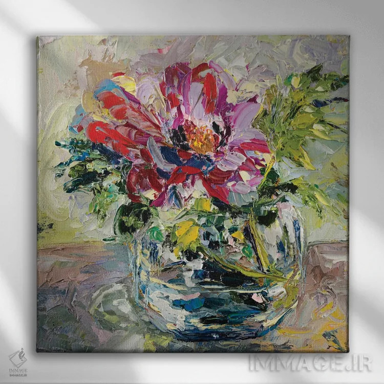 تابلو حضور در لحظه اثر دانا سورکینا - نمای روبهرو روی دیوار