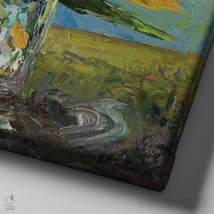 تابلو تقویت انرژی اثر دانا سورکینا - نمای نزدیک بافت بوم