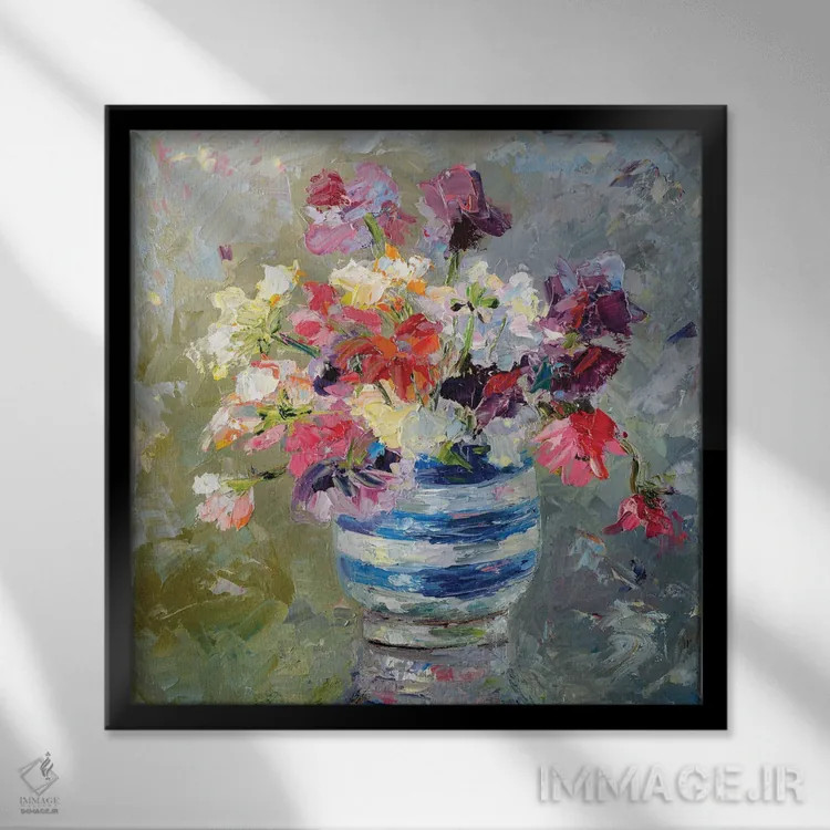 تابلو پیامآور تابستان اثر دانا سورکینا - نمای قابدار مشکی