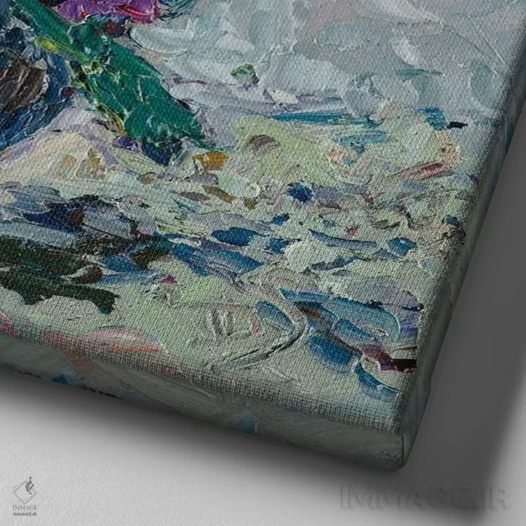 تابلو خیالپردازی اثر دانا سورکینا - نمای نزدیک بافت بوم