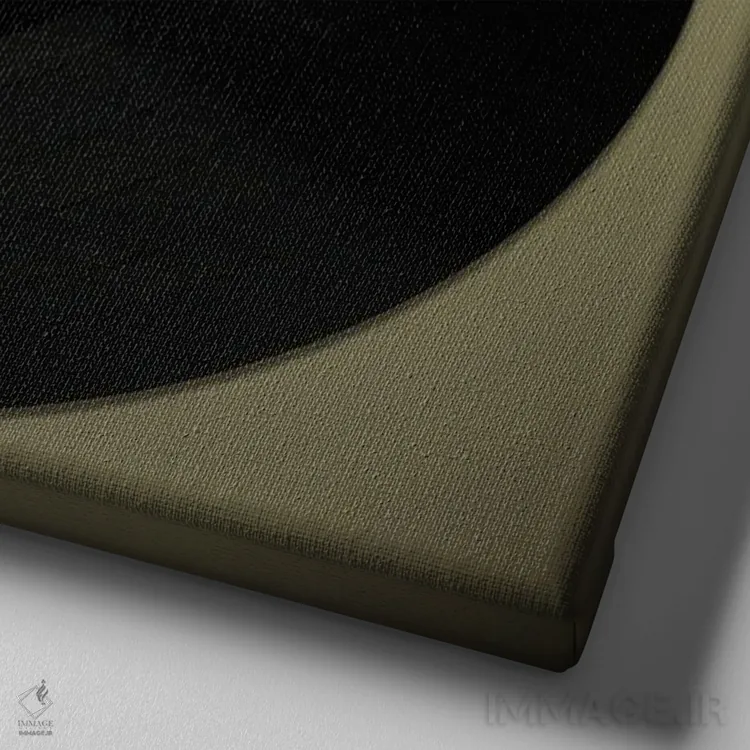 تابلو دوست داشتن موسیقی اثر دن اسپرول - نمای نزدیک بافت بوم