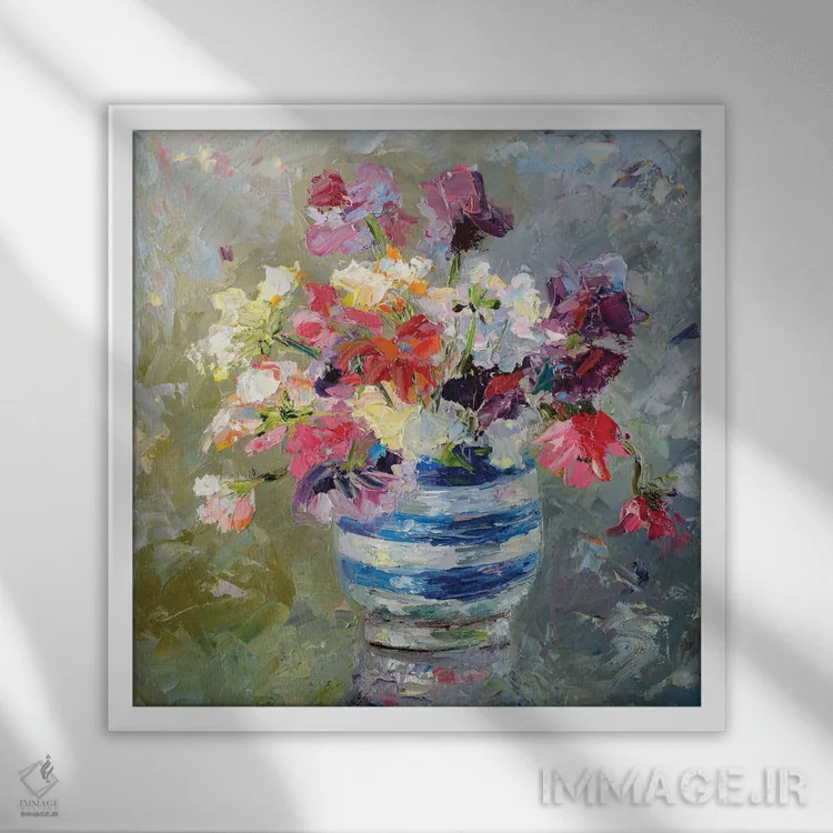 تابلو پیامآور تابستان اثر دانا سورکینا - نمای قابدار سفید