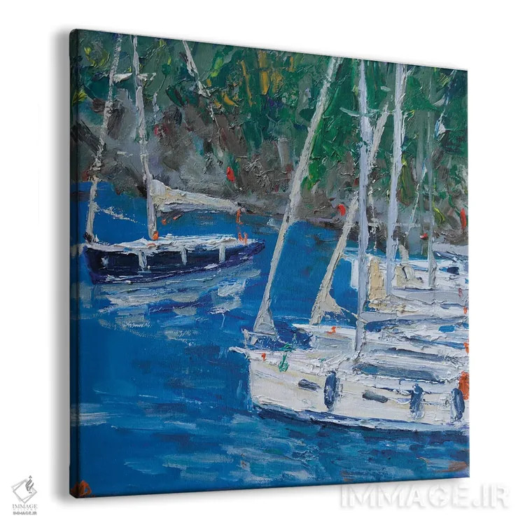 تابلو گران سولی (نام قایق بادبانی) و دیگر کشتیهای تفریحی اثر باورا آسهوا - نمای پرسپکتیو محصول