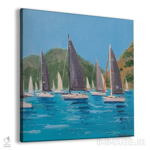 تابلو مسابقات قایقرانی هفته مارماریس (ترکیه) اثر باورا آسهوا - نمای پرسپکتیو محصول