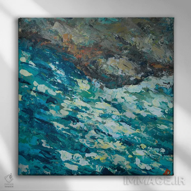 تابلو صبح پس از انقلاب خورشیدی اثر باورا آسهوا - نمای روبهرو روی دیوار