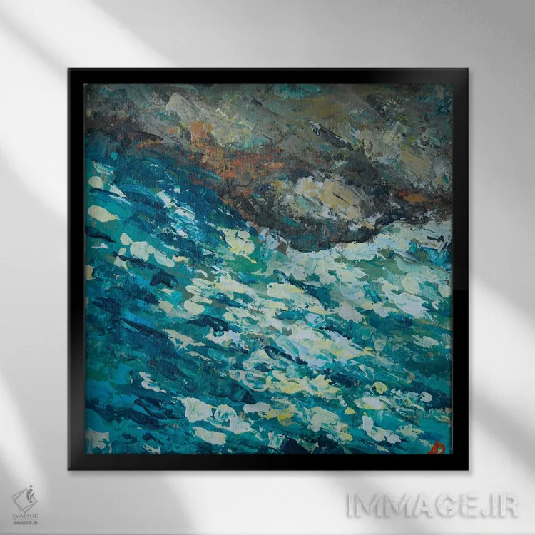 تابلو صبح پس از انقلاب خورشیدی اثر باورا آسهوا - نمای قابدار مشکی