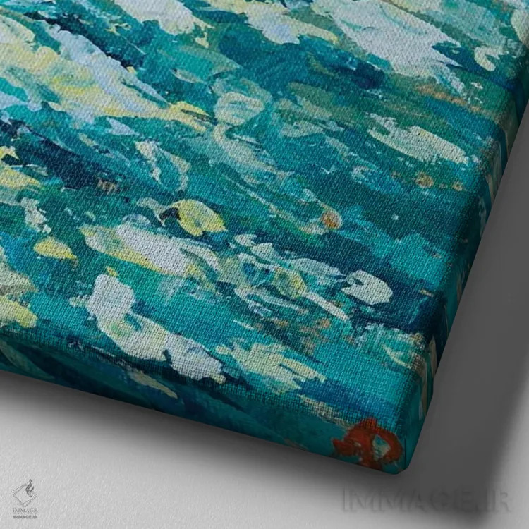 تابلو صبح پس از انقلاب خورشیدی اثر باورا آسهوا - نمای نزدیک بافت بوم