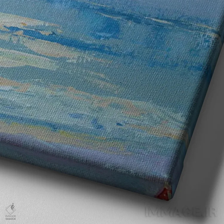 تابلو انقلاب خورشیدی در سن وینچنزو اثر باورا آسهوا - نمای نزدیک بافت بوم