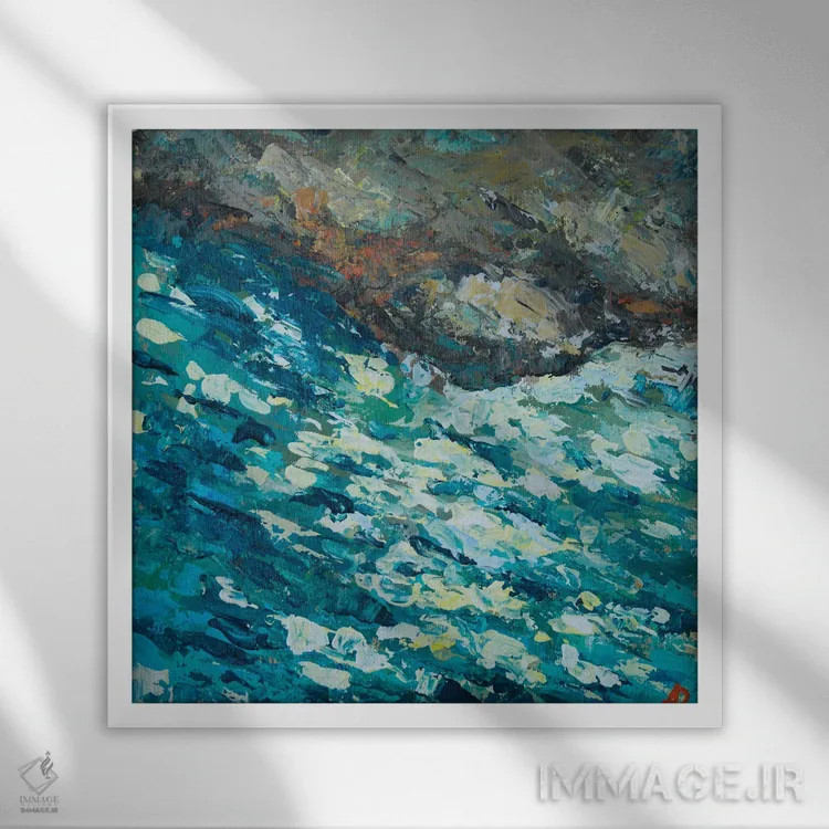 تابلو صبح پس از انقلاب خورشیدی اثر باورا آسهوا - نمای قابدار سفید