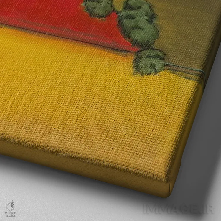 تابلو مزرعه باز یک اثر دان بردشا - نمای نزدیک بافت بوم