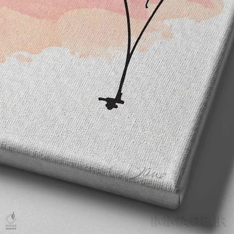 تابلو زیباییِ واقعی خودت اثر دایان استیمسون - نمای نزدیک بافت بوم