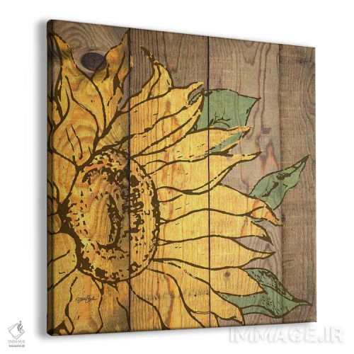 تابلو آفتابگردان روستایی دو اثر دایان استیمسون - نمای پرسپکتیو محصول