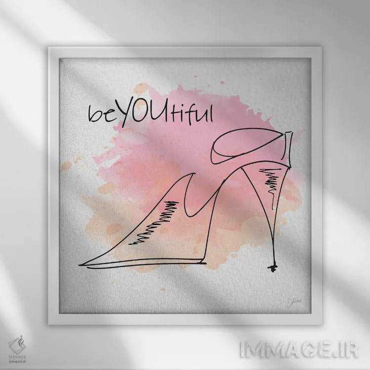 تابلو زیباییِ واقعی خودت اثر دایان استیمسون - نمای قابدار سفید