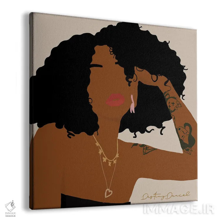 تابلو موی بزرگ اثر دستینی دارسل - نمای پرسپکتیو محصول