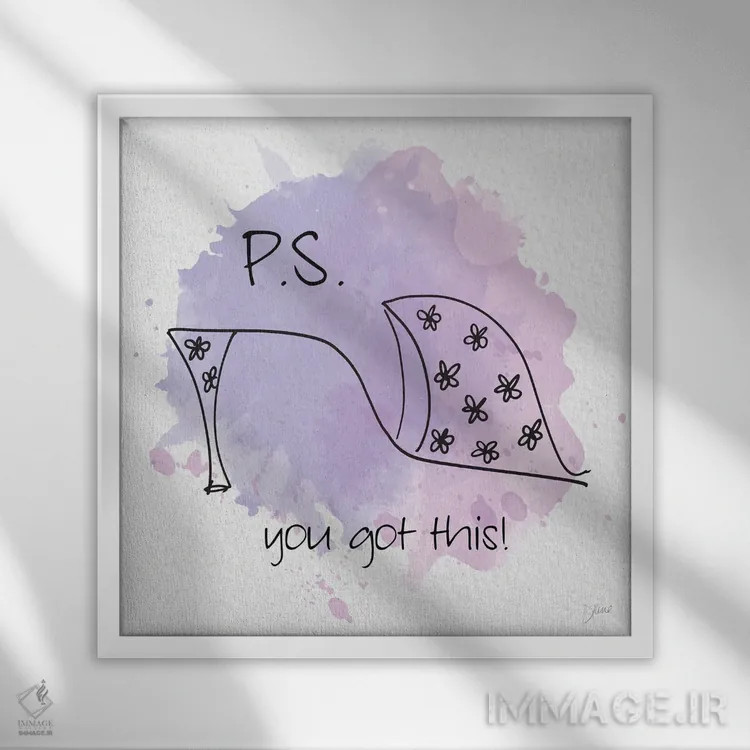 تابلو تو میتوانی! اثر دایان استیمسون - نمای قابدار سفید