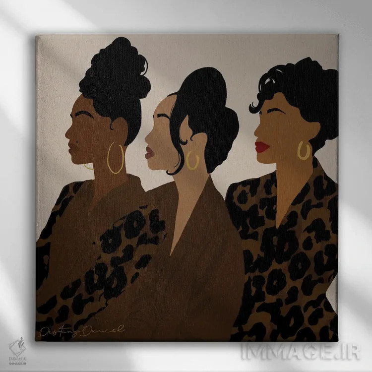 تابلو اِن ووگ (مد روز) اثر دستینی دارسل - نمای روبهرو روی دیوار