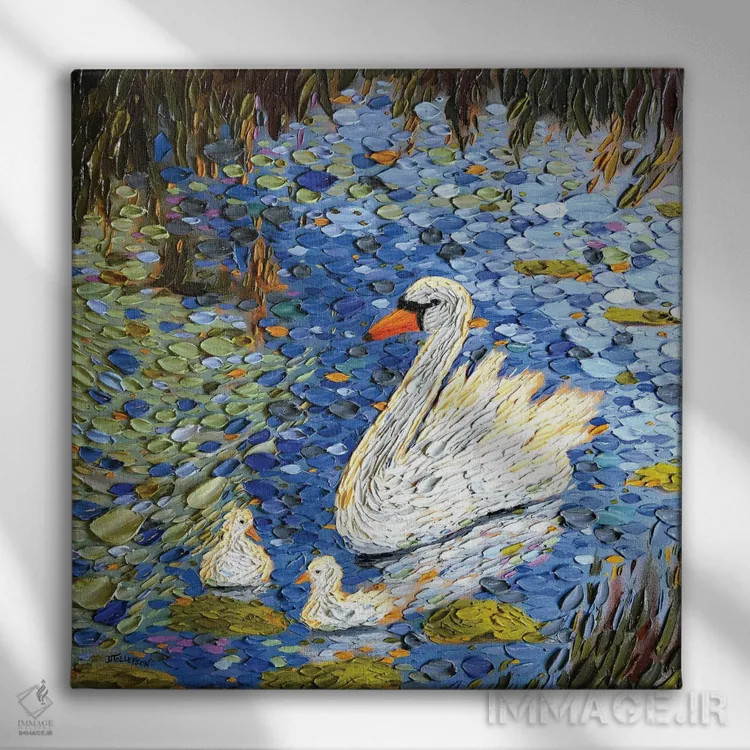 تابلو عشق ابدی اثر دنا تولفسون - نمای روبهرو روی دیوار