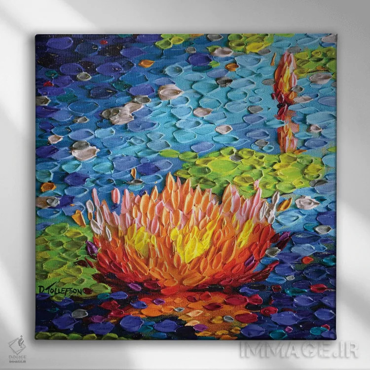 تابلو سرنوشت عشق اثر دنا تولفسون - نمای روبهرو روی دیوار