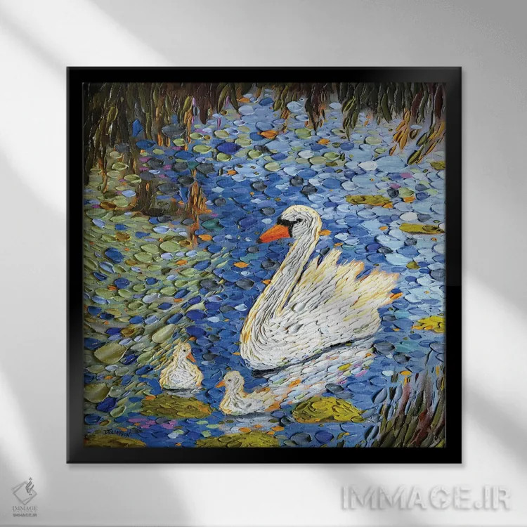 تابلو عشق ابدی اثر دنا تولفسون - نمای قابدار مشکی