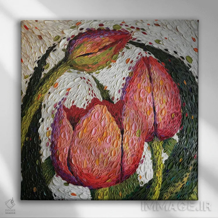 تابلو باغ آرام اثر دنا تولفسون - نمای روبهرو روی دیوار