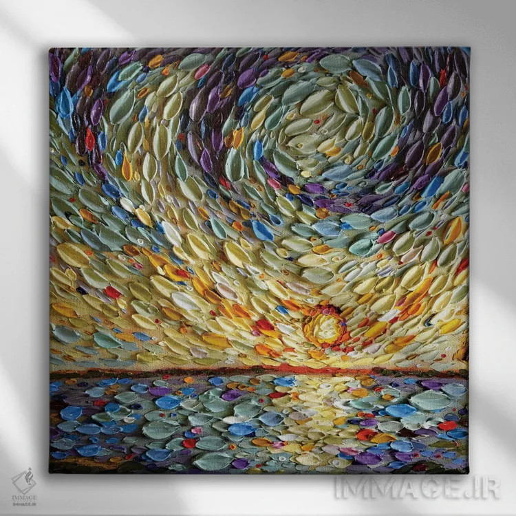 تابلو آسمان پطرس اثر دنا تولفسون - نمای روبهرو روی دیوار