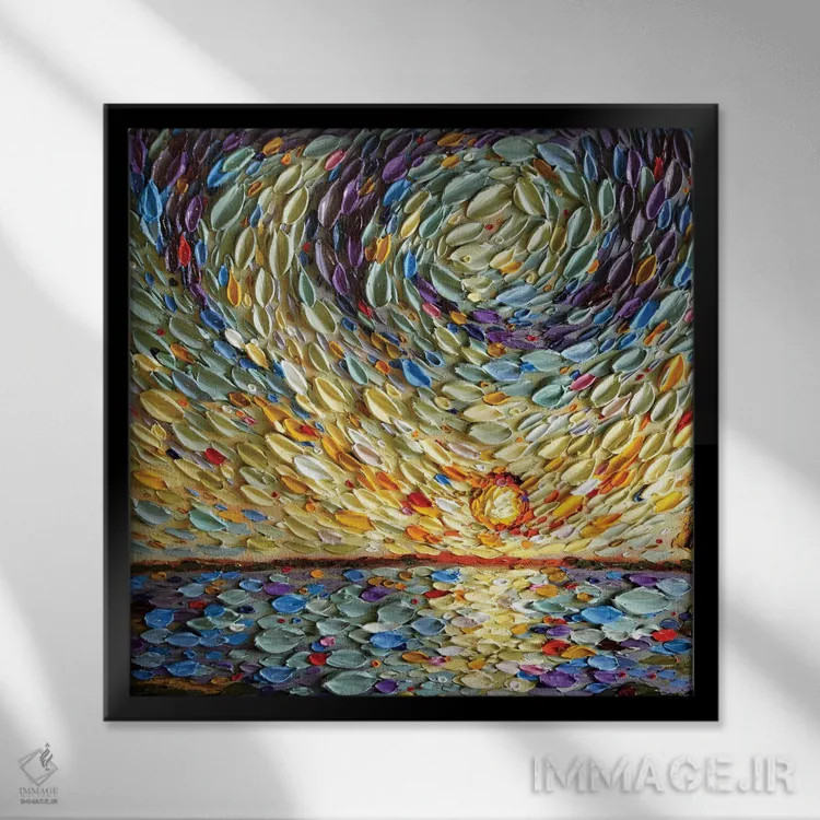 تابلو آسمان پطرس اثر دنا تولفسون - نمای قابدار مشکی