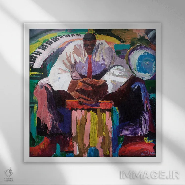 تابلو پیش از اجرا اثر باور تیلمان - نمای قابدار سفید