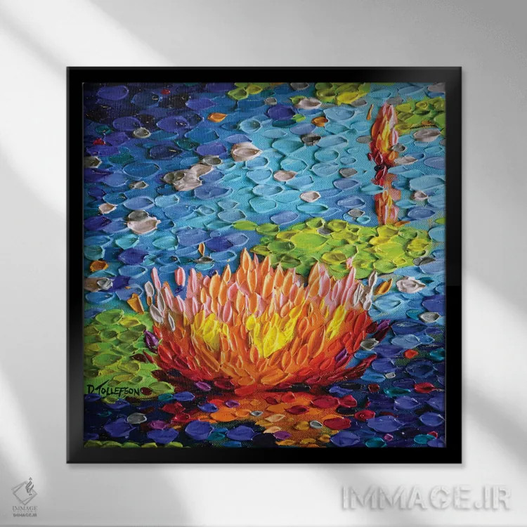 تابلو سرنوشت عشق اثر دنا تولفسون - نمای قابدار مشکی