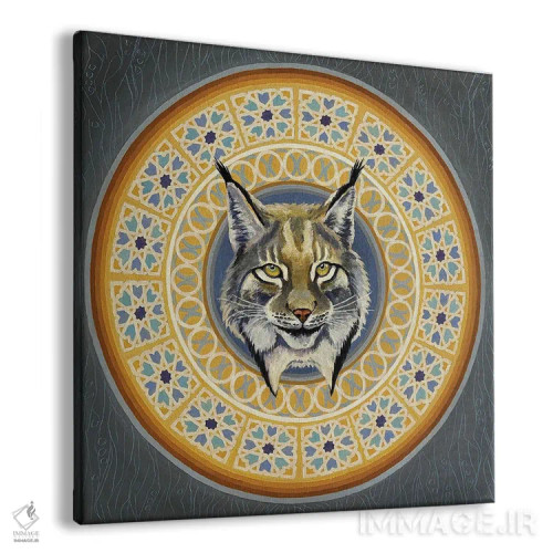 تابلو مندالای سیاهگوش ایبری اثر دیانا تیتووا - نمای پرسپکتیو محصول