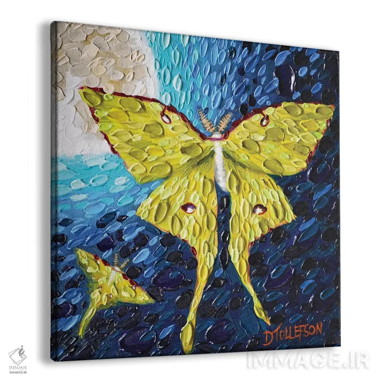 تابلو عشق مهتابی اثر دنا تولفسون - نمای پرسپکتیو محصول