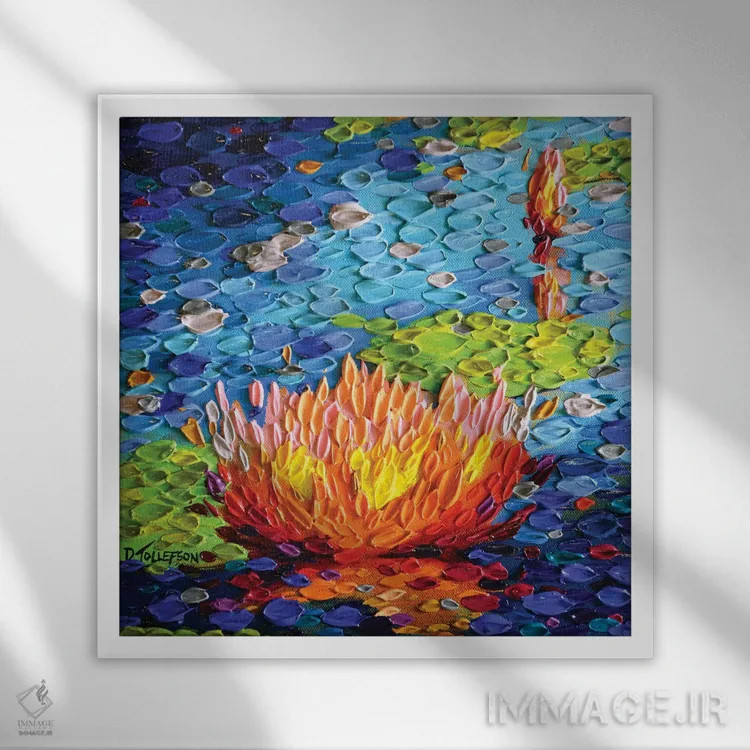 تابلو سرنوشت عشق اثر دنا تولفسون - نمای قابدار سفید