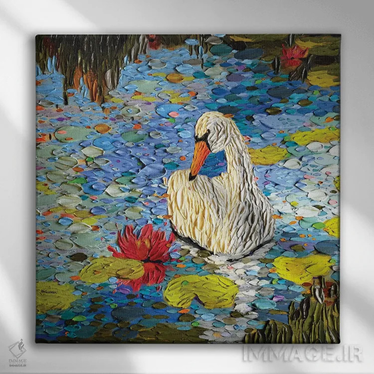 تابلو بیداری بهار اثر دنا تولفسون - نمای روبهرو روی دیوار