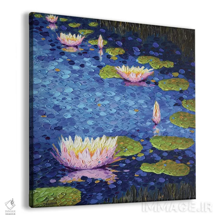 تابلو آرامش در صورتی اثر دنا تولفسون - نمای پرسپکتیو محصول