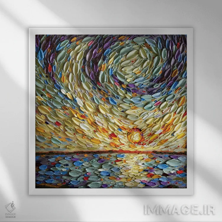 تابلو آسمان پطرس اثر دنا تولفسون - نمای قابدار سفید