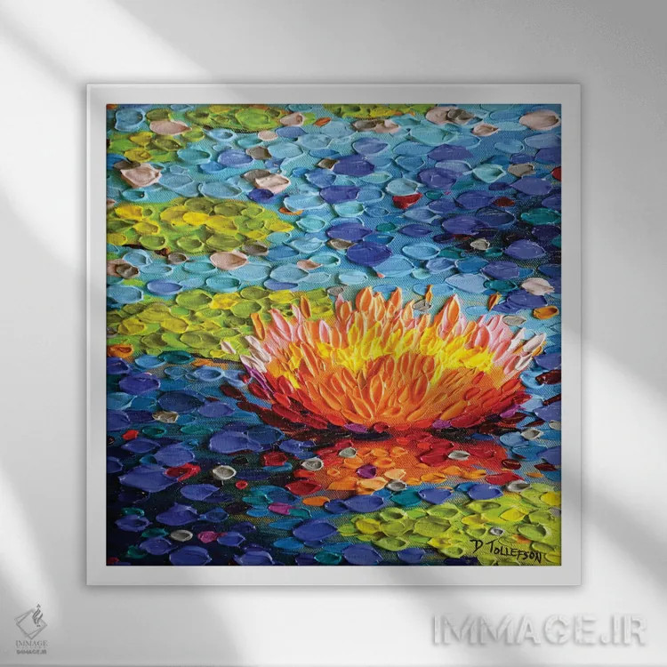 تابلو الهام عشق اثر دنا تولفسون - نمای قابدار سفید