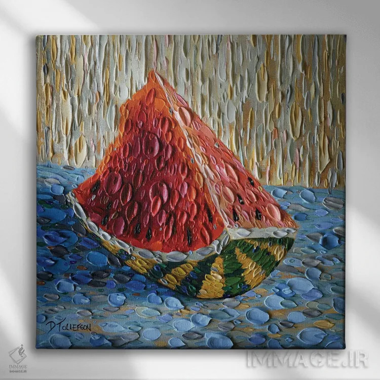 تابلو پایان هفته (اسپانیایی) اثر دنا تولفسون - نمای روبهرو روی دیوار