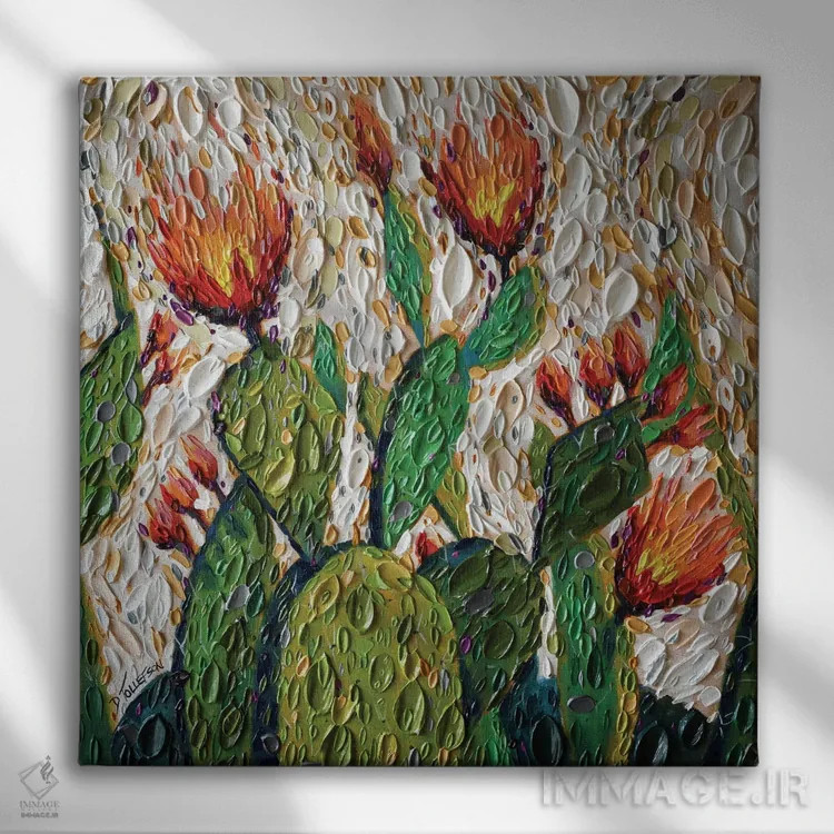 تابلو میراث صحرا در دستان من اثر دنا تولفسون - نمای روبهرو روی دیوار