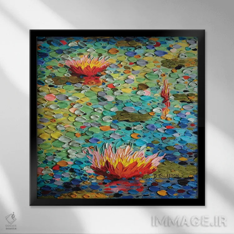 تابلو شکوه تابستان اثر دنا تولفسون - نمای قابدار مشکی