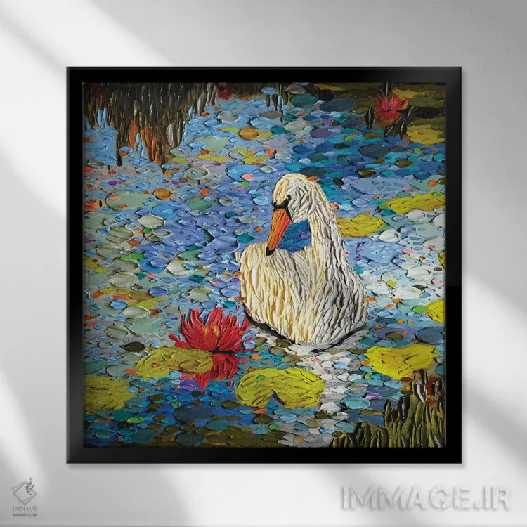 تابلو بیداری بهار اثر دنا تولفسون - نمای قابدار مشکی