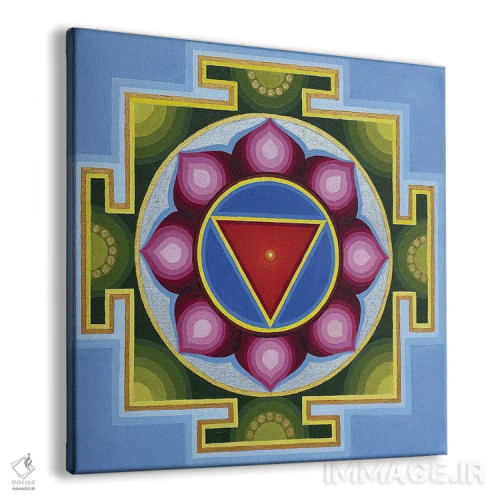 تابلو تارا یانترا دو (شکل هندسی الهه تارا) اثر دیانا تیتووا - نمای پرسپکتیو محصول